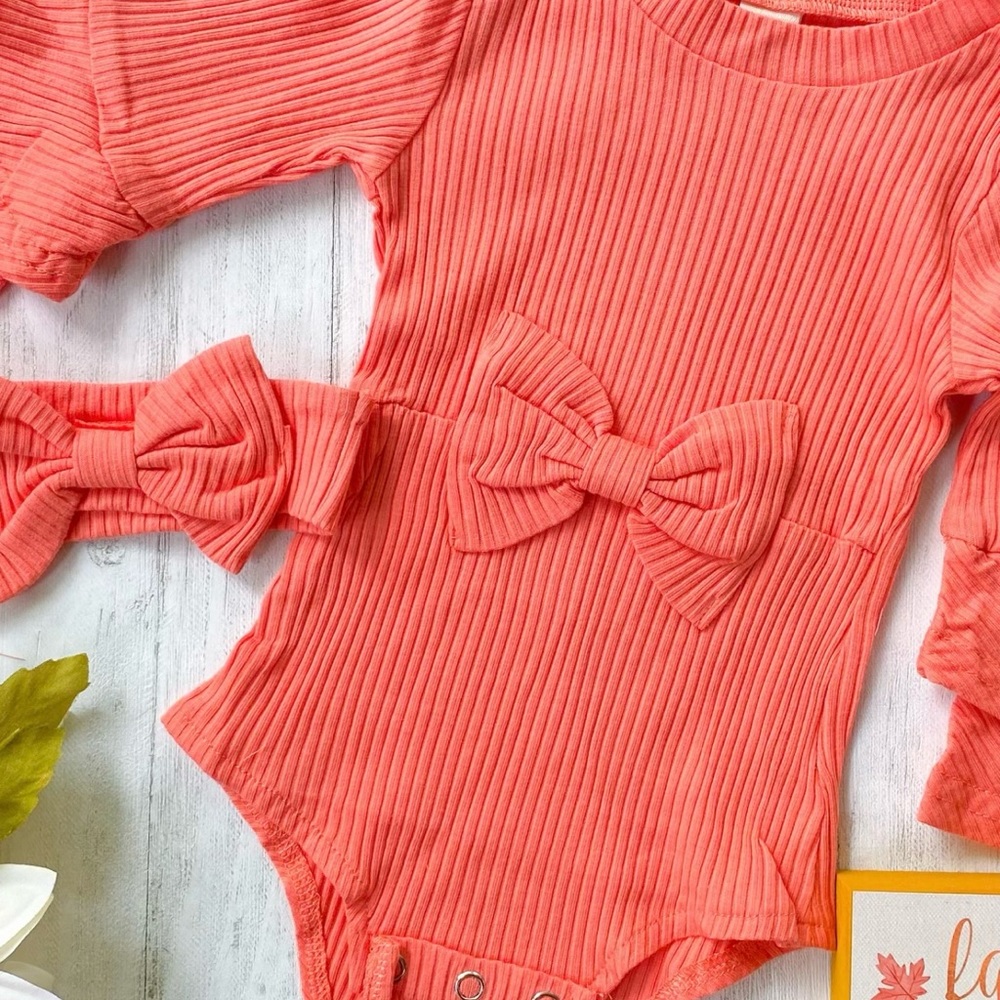 Romper set, peach and pretty!